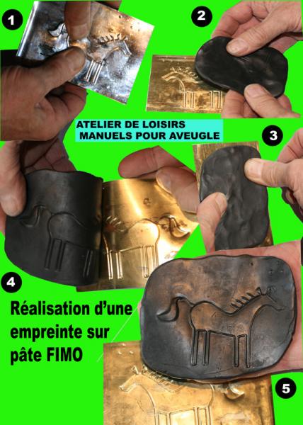PRISE D'EMPREINTE SUR PÂTE FIMO