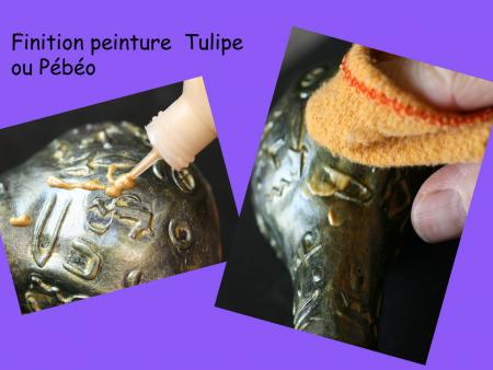 FINITION AVEC PEINTURE TULIPE OU PEBEO