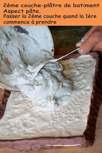 2 ÈME COUCHE DE PLÂTRE AVEC DU PLÂTRE ORDINAIRE
